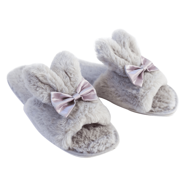 Leather straw slippers