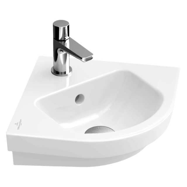 Over countertop wash-basin with LED light